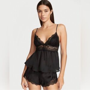 Brand New VICTORIA'S SECRET- Stretch Lace & Satin Cami Set